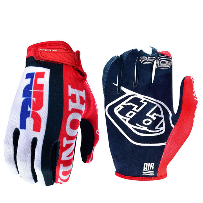 Breathable Motorcycle Riding Gloves Full Finger Glove For Men And Women-Red-LYX-08169