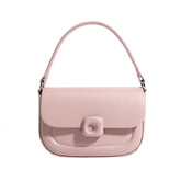 Tote Bag for Women Casual Zipper Lightweight Handbag with Chain-Pink