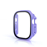 Screen Protector Case with Tempered Glass Film For Apple iWatch 8 Ultra -Lilacs