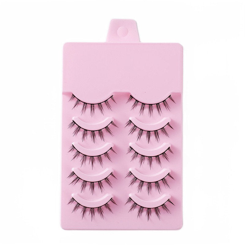 5 Pairs False Eyelashes Natural Curly 3D Lashes Set for Daily-Dandelion