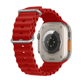 Sport Ocean Bands Compatible with Apple Watch 8 Ultra-Red