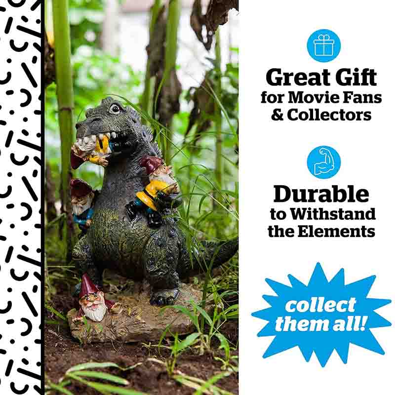 Hilarious Lawn Gnome Godzilla Patio Lawn Yard Garden Decoration