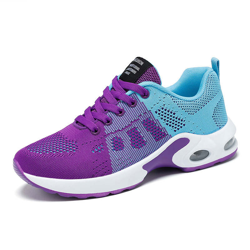 Womens Jogging Shoes Mesh Casual Lightweight Cushioned Sneakers-Purple