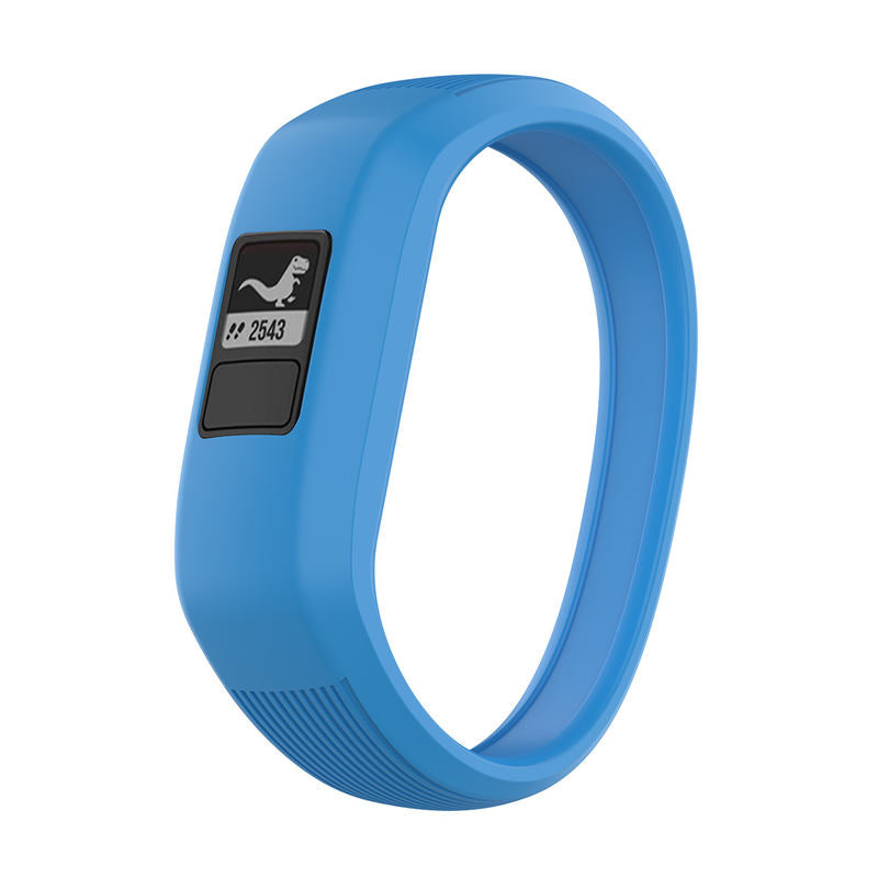 Soft Silicone Replacement Watchband for Garmin Vivofit JR Band for Kids Women Men-Sky Blue