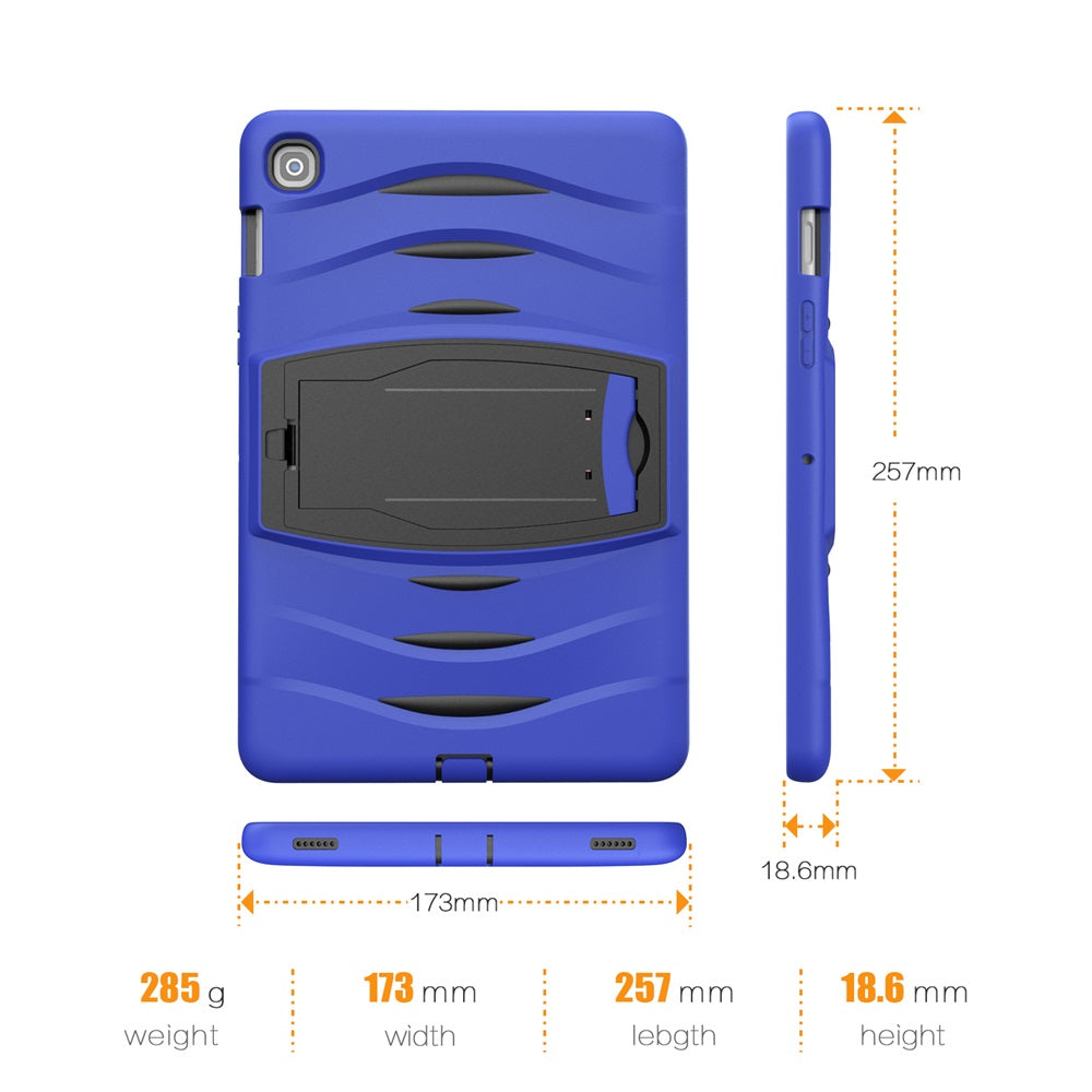 Shock Wave Kickstand Case Anti-Fall Protection For Samsung Tab S5E 10.5 T720/T725(2019)-Blue