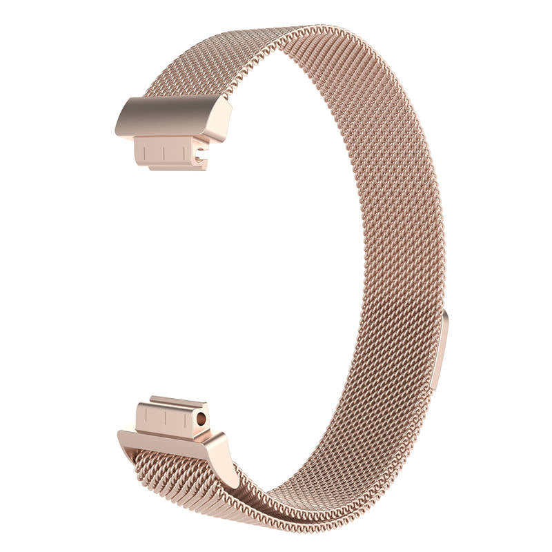 Stainless Steel Metal Replacement Strap Magnet Buckle For Fitbit Inspire HR-Champagne