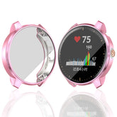 TPU Plated Scratch-Proof Full Cover Watch Case For Garmin Vivo Active3 Music-Pink