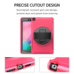 Spider Man 3-Layer Heavy Duty Case For Samsung Tab A 8inch (2019) T290/T295-Rose Red