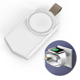 Portable Magnetic Travel Wireless USB iWatch Charger for Apple Watch Series 6/5/4/3/2/1/SE-White