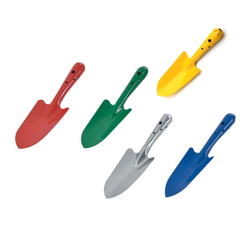 5 Packs Random Color Mini Colorful Metal Garden Hand Shovel, Flower Soil Planting Digging Transplanting Light Duty Tools