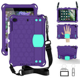 Hive iPad Case For iPad Mini 1/2/3/4/5 Durable Stand Cover With Shoulder Strap-PurpleAqua