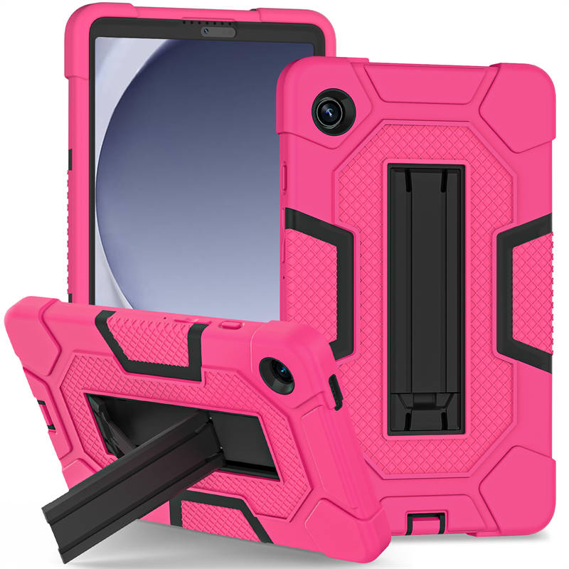 ShockProof Tablet Case with Stand for Samsung Galaxy A9 8.7 Inch-RoseBlack