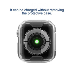 TPU All Around Screen Protective Cover for iWatch SE/6/5/4/3/2/1-Clean