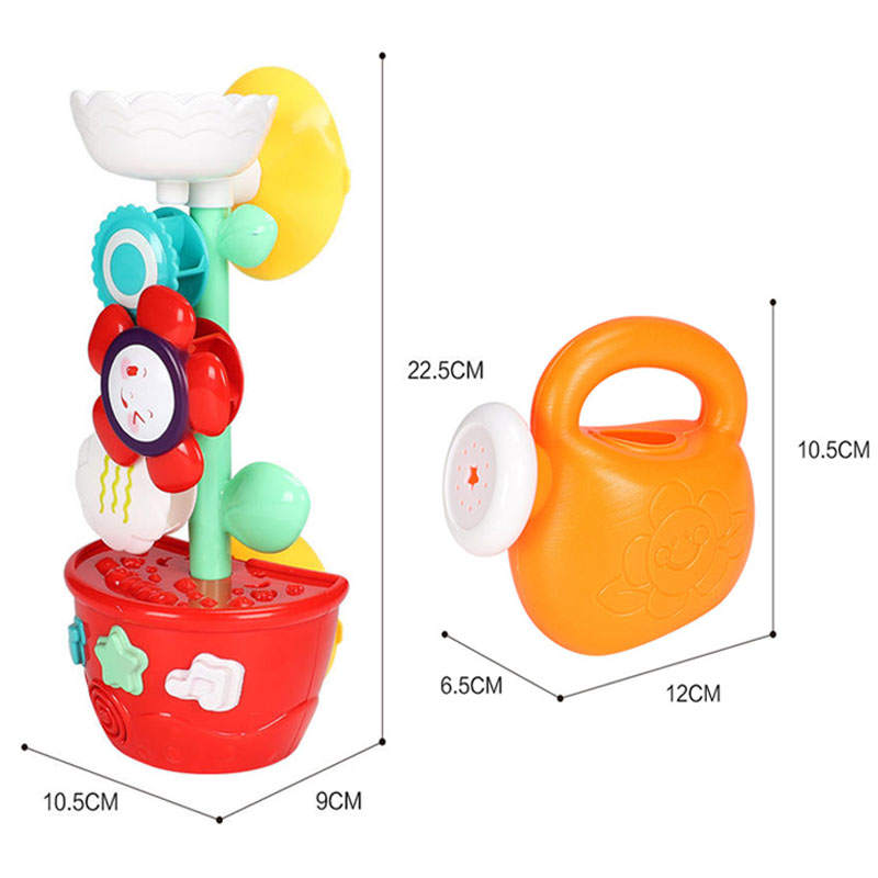 Toddler Bath Toys Sunflower Water Station with Mini Sprinkler for 2-4 Years