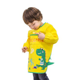 Children Waterproof Art Smock Painting Round Neck Aprons-Dinosaur