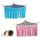 2 Pack Guinea Pig Hideout Hammock with Hooks-B