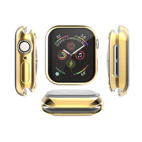 TPU All Around Screen Protective Cover for iWatch SE/6/5/4/3/2/1-Gold