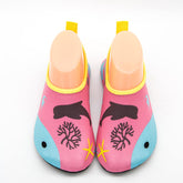 Kids Swim Water Shoes Quick Dry Non-Slip Barefoot Sports Shoes for Boys Girls-Pink