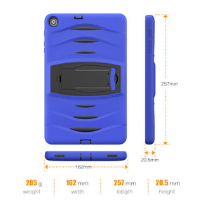 Shock Wave Kickstand Case Anti-Fall Protection For Samsung Tab A 10.1 T510/T515(2019)-Blue