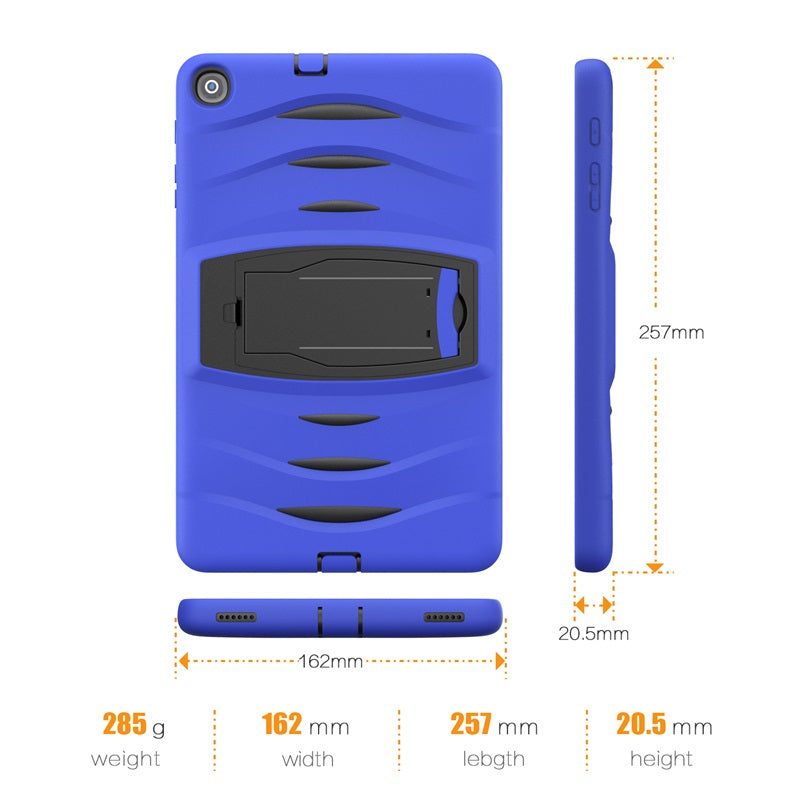 Shock Wave Kickstand Case Anti-Fall Protection For Samsung Tab A 10.1 T510/T515(2019)-Blue