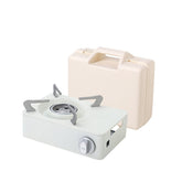 Mini Camping Butane Stove Burner with Carrying Case-Ivory White