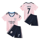 SAKA #7 Arsenal Jersey 2022/23 Soccer Jersey Kit T-shirt Set For Kids