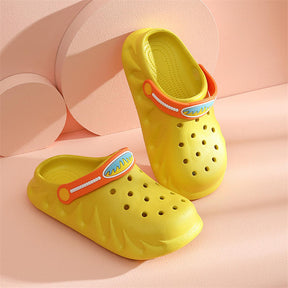 Cute Cartoon Childrens Beach Sandals Summer Toddler Boys Girls Slippers-Yellow