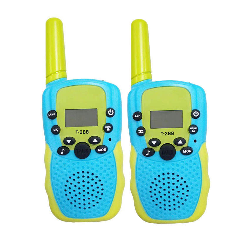 Walkie Talkies Kid Toy 2 Pack Long Range Handheld Radio Game Gifts for Boys Girls-Blue