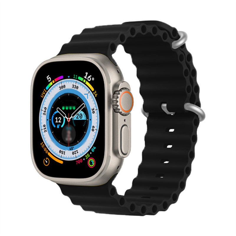 Sport Ocean Bands Compatible with Apple Watch 8 Ultra-Black