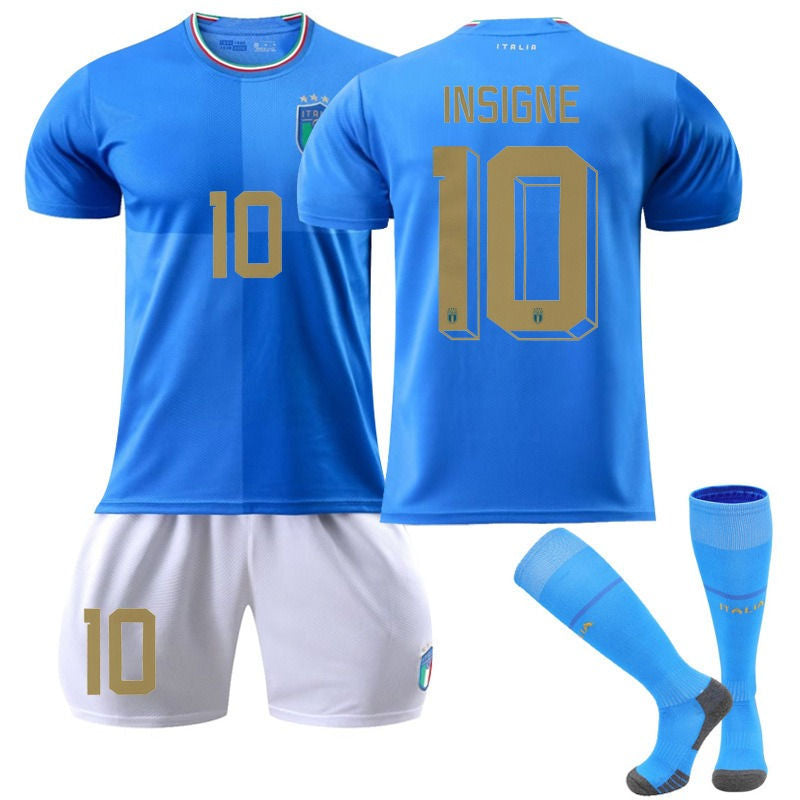 INSIGNE #10 Italy Home Jersey 2022/23 Soccer Jersey Kit Football T-shirt Set For Adult Kids