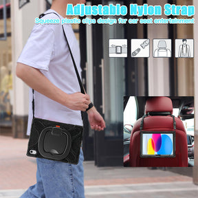 Multifunctional Tablet Case with Handle Grip/Pencil Holder for iPad 10th Gen