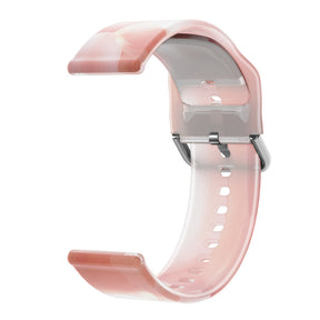 Semi Frosted Watch Strap Transparent Rainbow for Samsung Huawei Watch-02