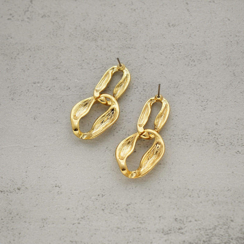 Irregular Geometric Classy Earrings Double Hoop Earrings for Women