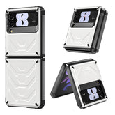 6.7inch Armored Full-Body Rugged Protection Case for Samsung Galaxy Z Flip 3-White