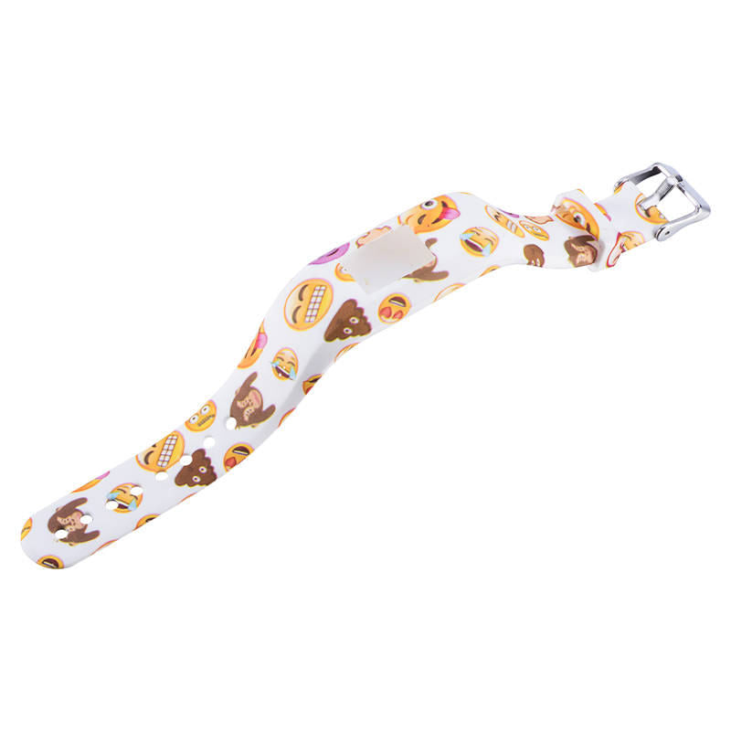 Compatible With Garmin Vivofit JR /Vivofit 3 Soft Silicone Colorful ReplacementWristbands-Color4