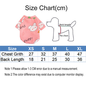 Pet Clothes for Cats and Dogs Cute Cartoon Clothing Two-legged Style-C