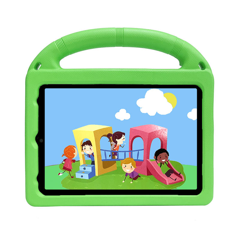 Wheel iPad Case For iPad Mini 6 Shockproof Stand Cover With Handle Stand-Green