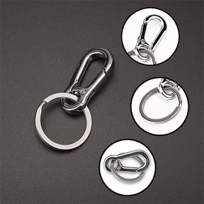Metal Carabiner Clip Keyring Keychain Holder Organizer for Car Key Finder 3 Pack