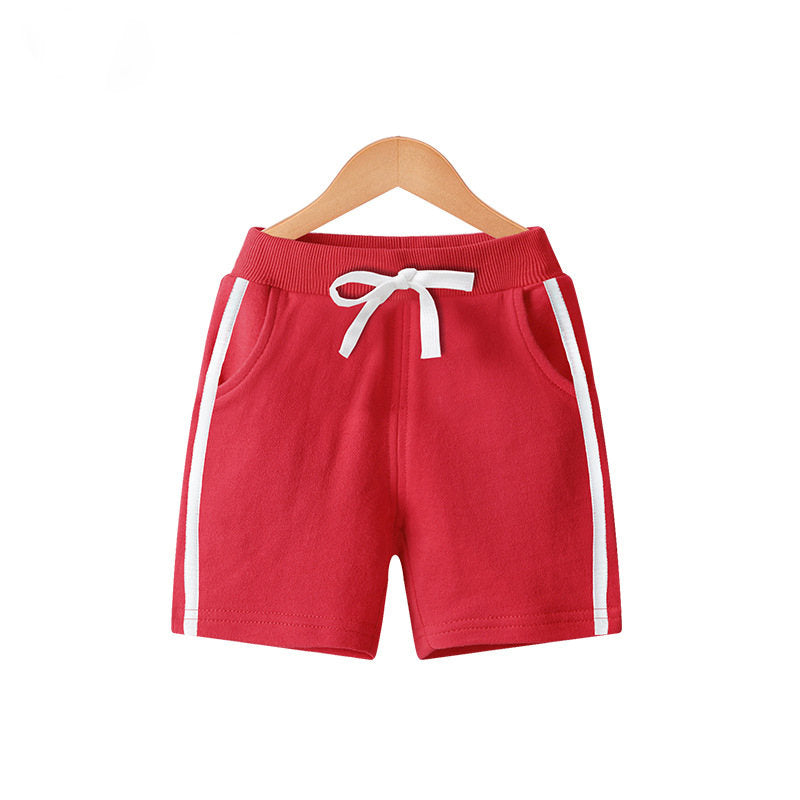 Kids 3 Pack 100% Cotton Sport Jogger Shorts Casual Elastic Pants-J