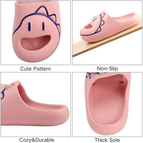 Kids Slide Sandals Thickened Sole Ergonomic Slippers for Outdoor-Pink