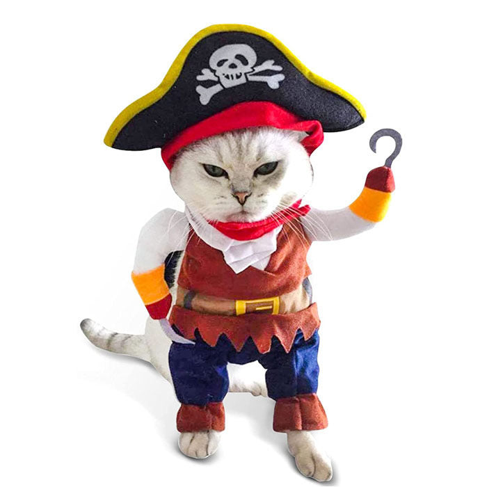 Pet Halloween Funny Costumes for Dog Cat Buccaneer