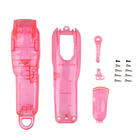 Clear DIY Back Housing Transparent Back Cover for Wahl 5-Star Series Magic Clipper Cordless 8148-Rose Red