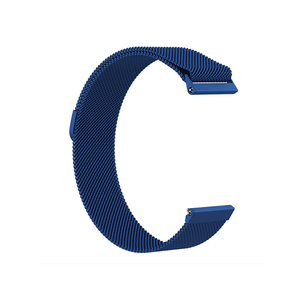 Metal Mesh Watch Bands With Steel Magnetic Absorption Loop For Samsung Galaxy Watch 42/46mm Gear S3 Frontier/Classic(Blue)