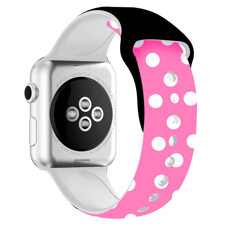 Soft Silicone Cartoon Minnie Mouse Bands for Apple Watch Series SE/6/5/4/3/2/1-C9