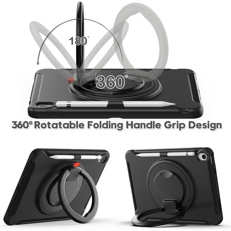 Tablet Case For iPad 10th Full Body Protection with 360¡ã Stand Portable-Black