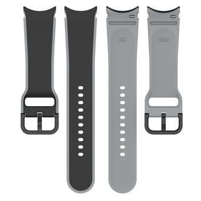 20mm Two Tone Silicone Sports Strap for Samsung Galaxy Watch 5-BlackGrey