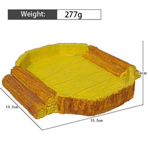 Reptile Food Bowl Habitat Breeding Box for Amphibians-GD020