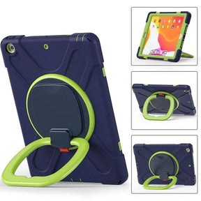 B-OnePiece iPad Case+Neck Strap For iPad Pro 12.9 2018/2020-NavyBlue&Olivia