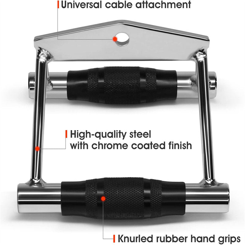Double D Row Handle Cable Attachment Anti Slip Handle For Fitness Boating-623