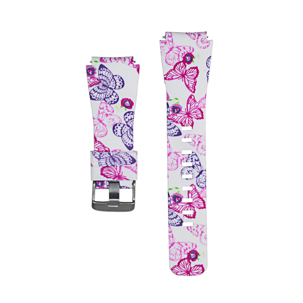 Silicone Printed Pattern Bands Square Buckle For Samsung S3/Galaxy Watch 46mm(Printed1)